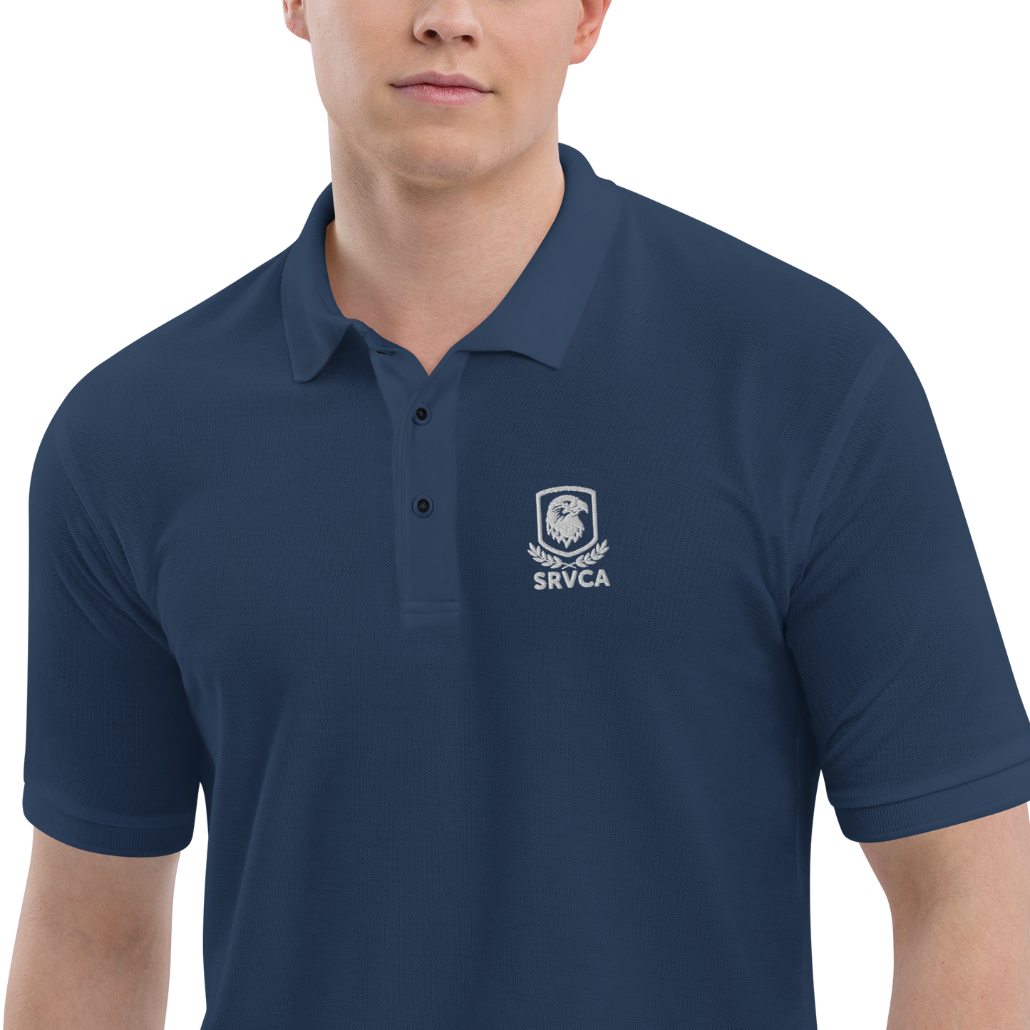 SRVCA Men's Premium Polo  Uniform Approved