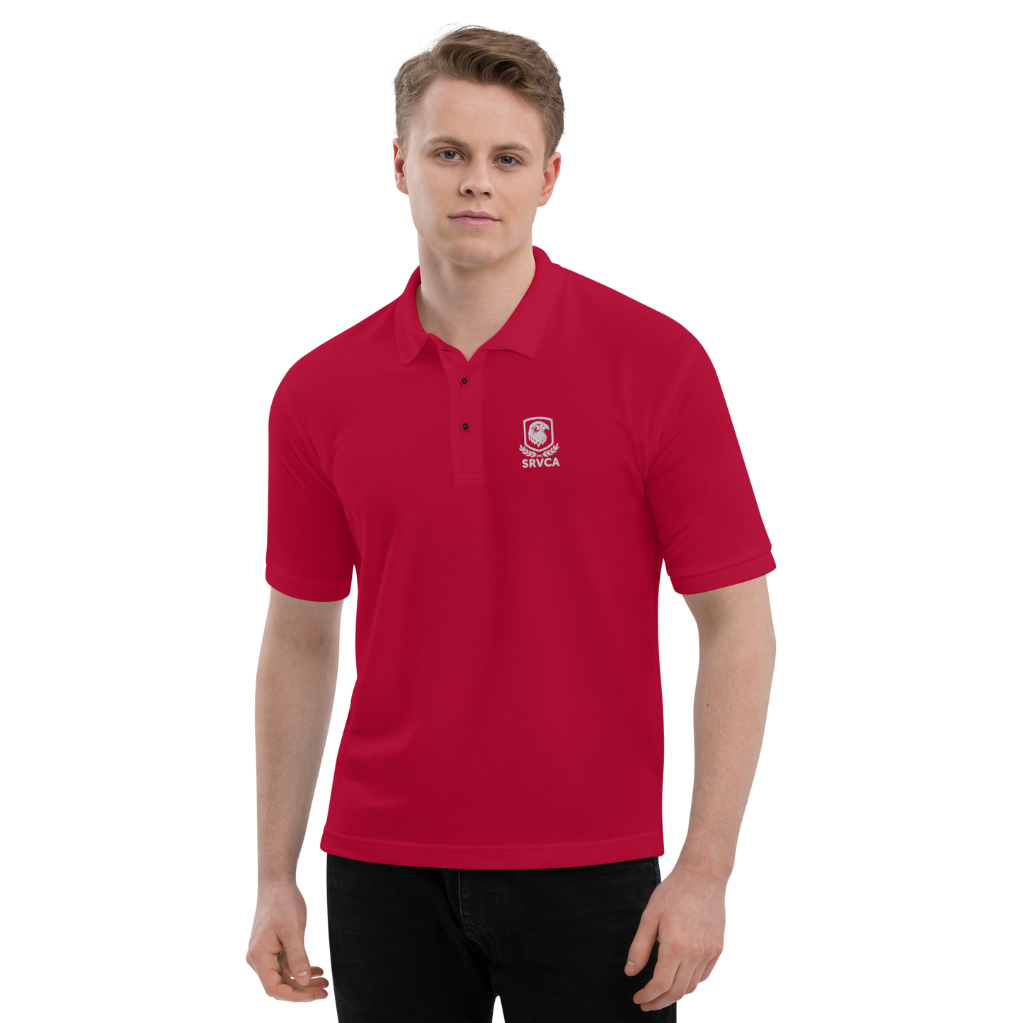 SRVCA Men's Premium Polo  Uniform Approved