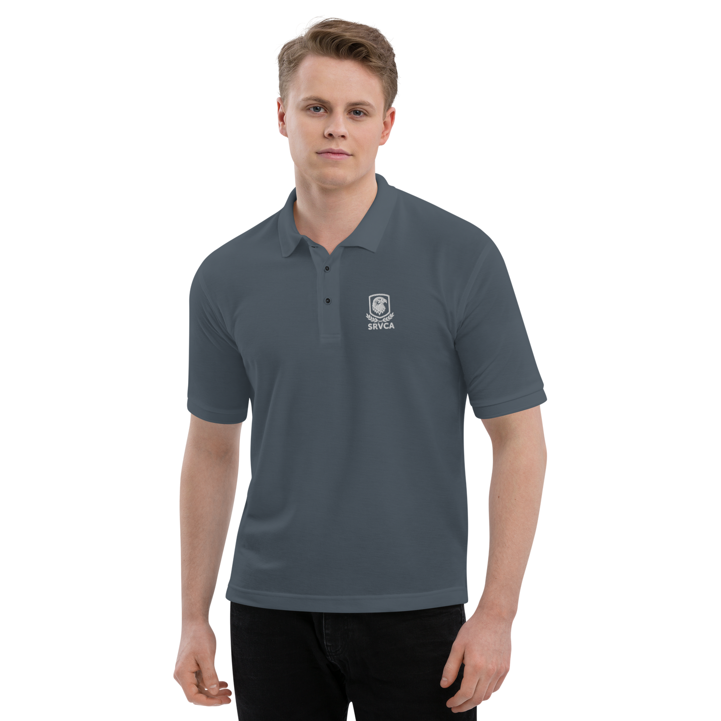 SRVCA Men's Premium Polo  Uniform Approved