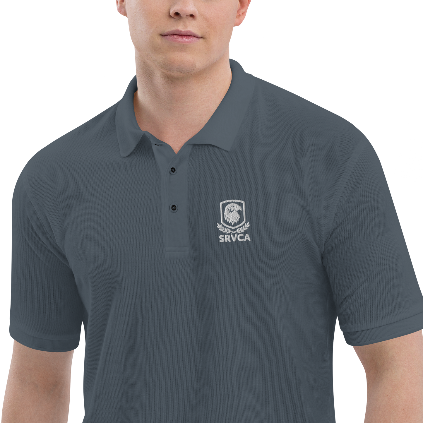 SRVCA Men's Premium Polo  Uniform Approved