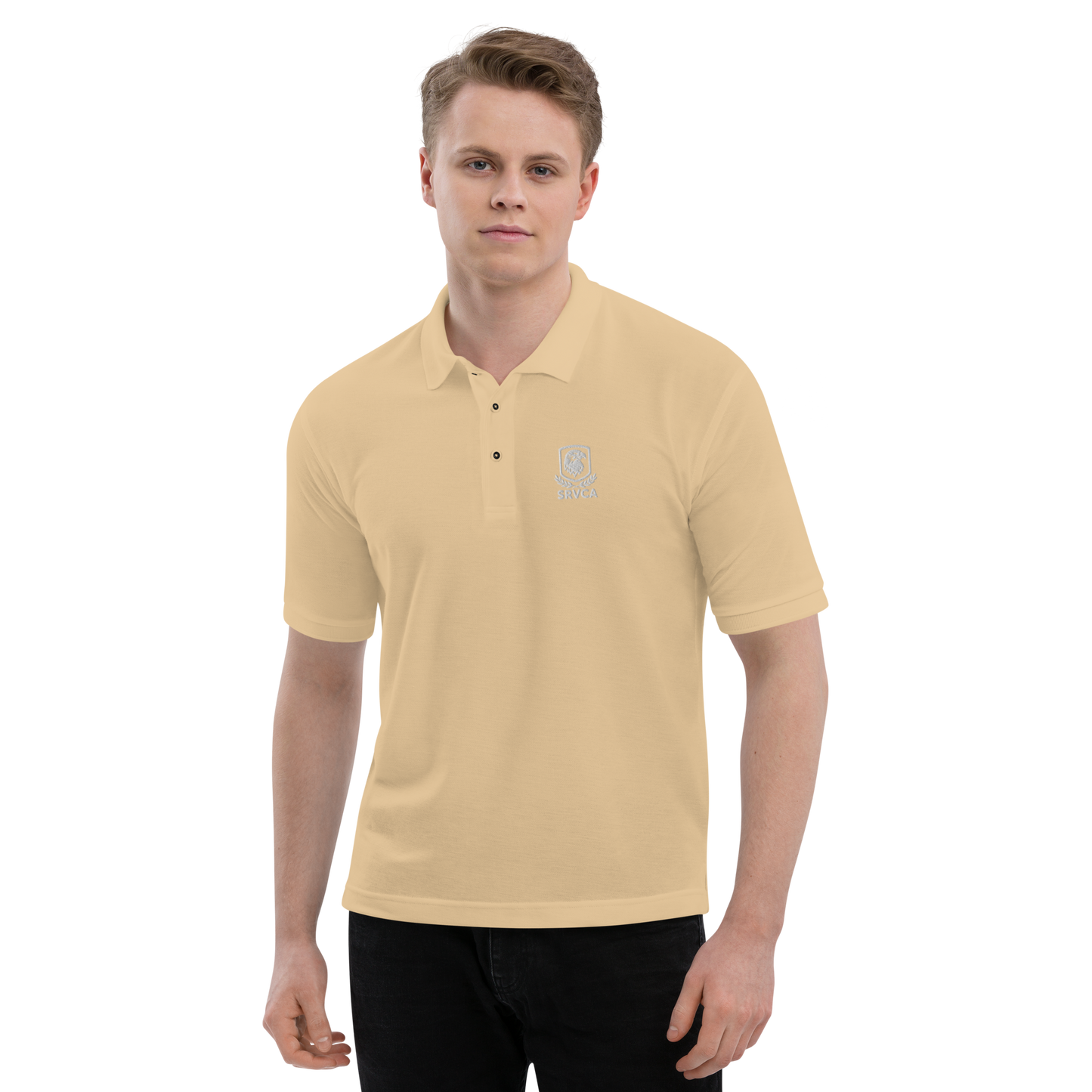 SRVCA Men's Premium Polo  Uniform Approved