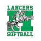 Lancers Softball White Glossy Mug