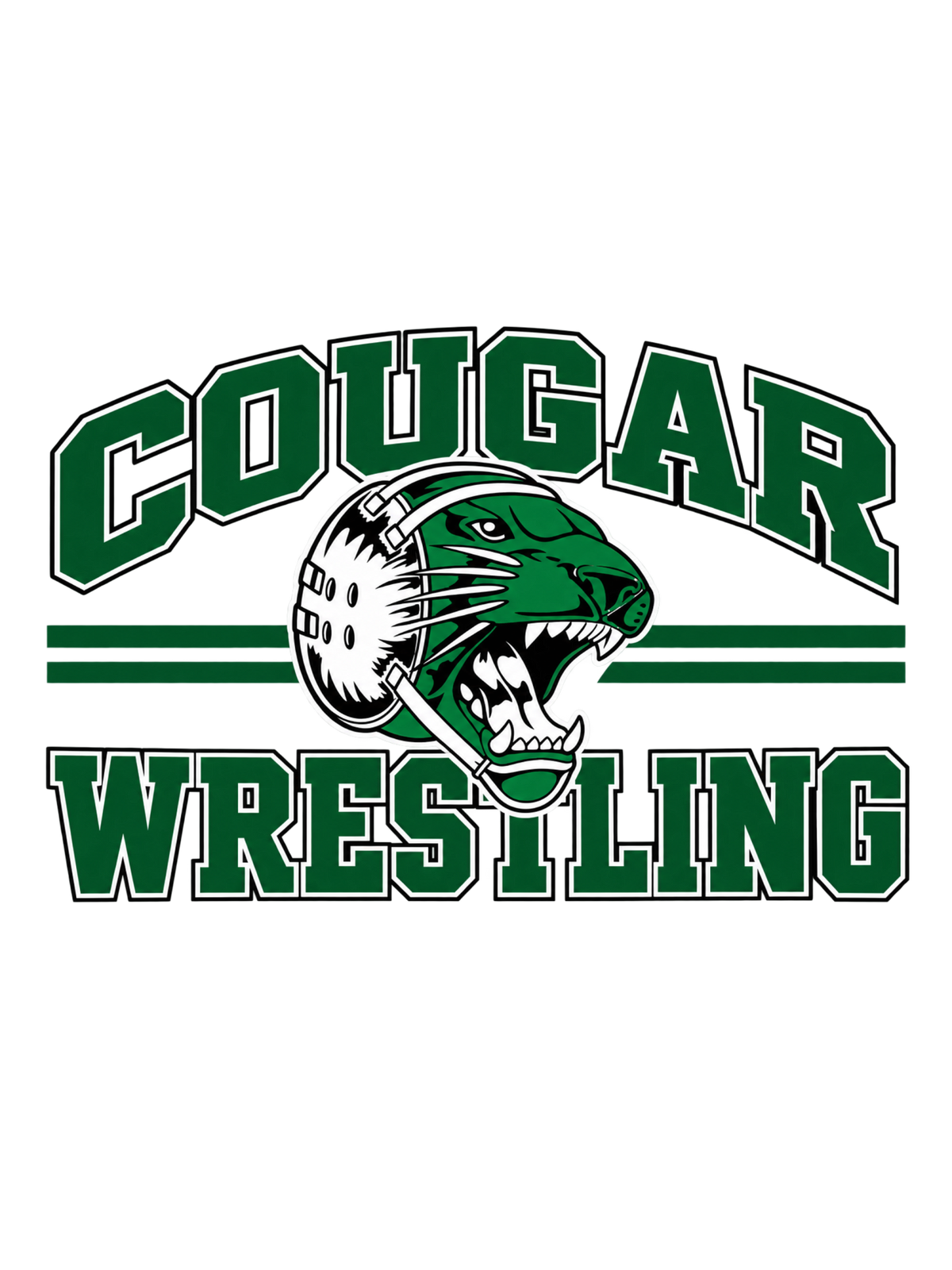 Cougar Wrestling - Unisex Crew Neck Sweatshirt