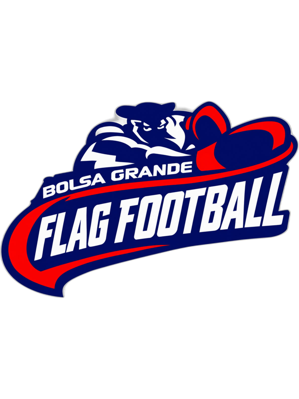 Bolsa Grande Flag Football Unisex Crew Neck Sweatshirt