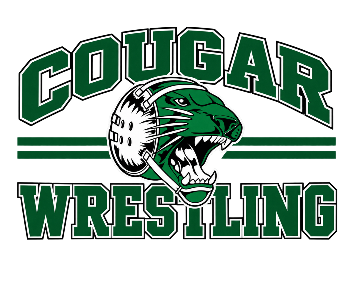Cougar Wrestling - Youth Heavy Blend Hoodie