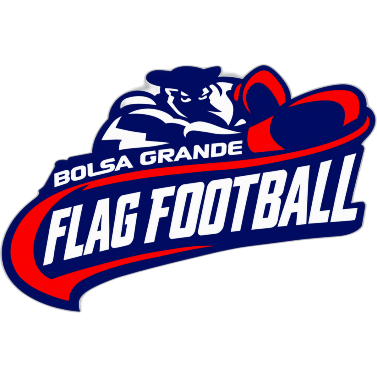 Bolsa Grande Flag Football Women's Cropped Hoodie