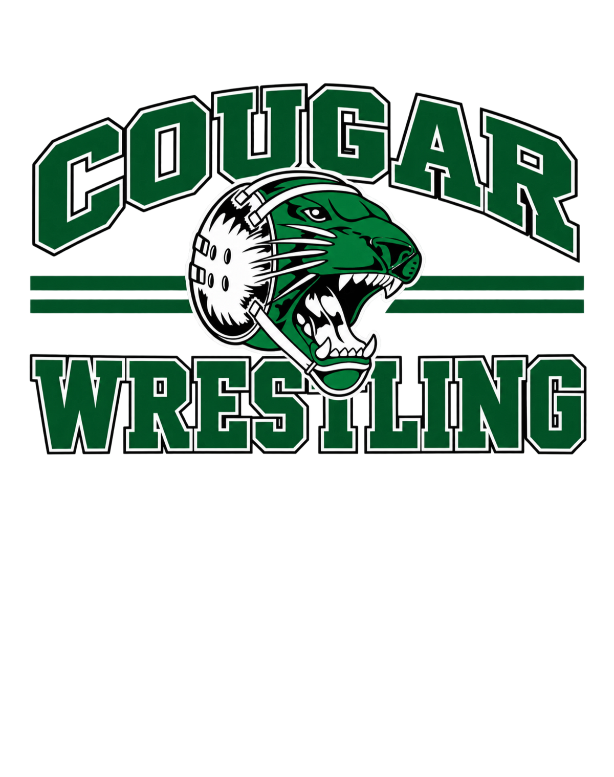 Cougar Wrestling - Unisex Performance Crew Neck T-Shirt