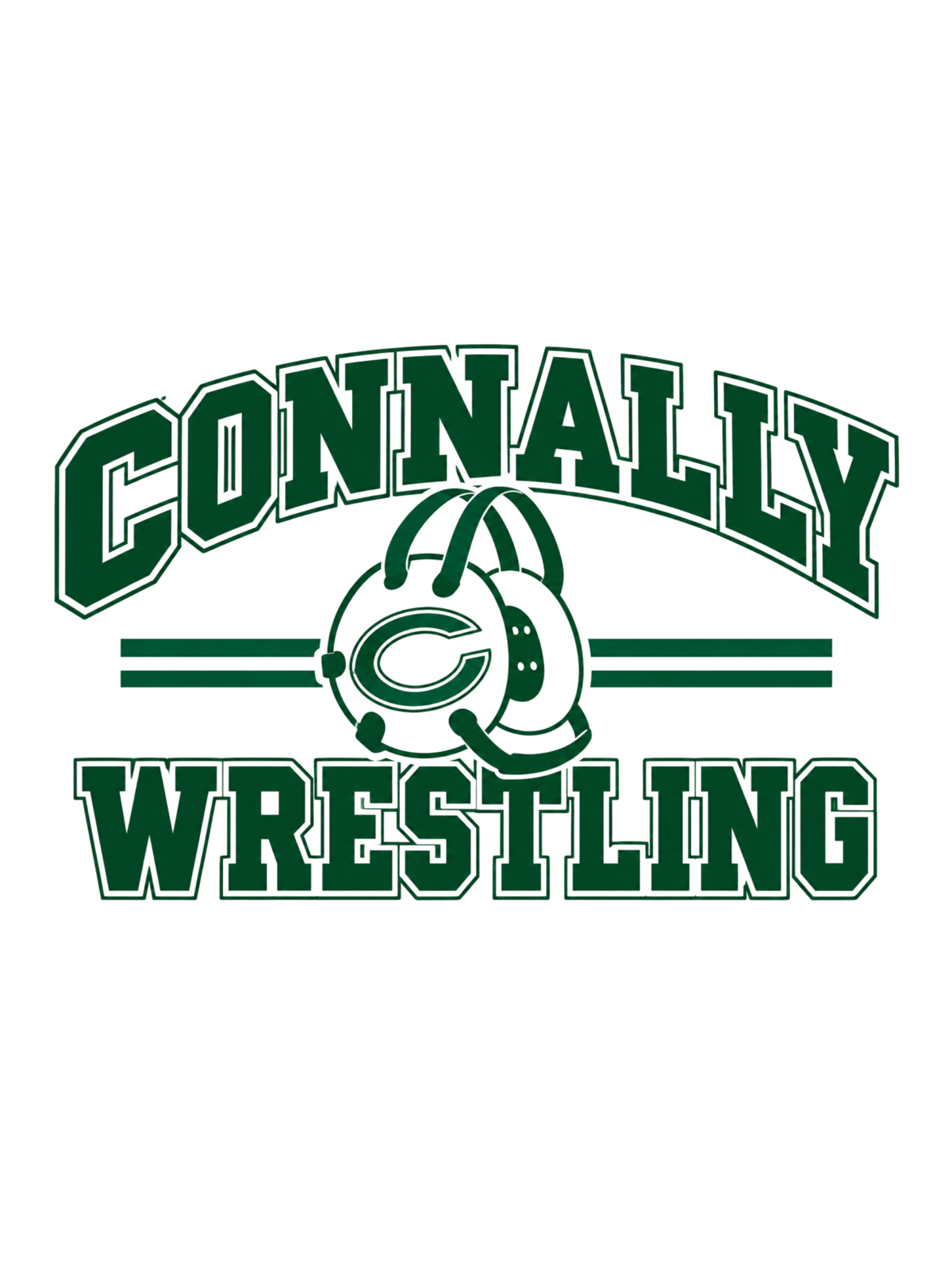 Connally Wrestling Blk Unisex Crew Neck Sweatshirt