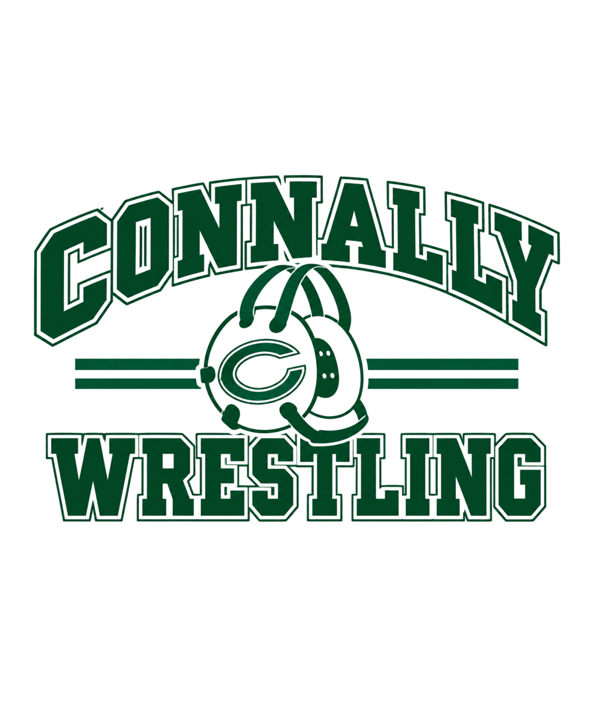 Connally Wrestling Blk Youth Crew Neck Sweatshirt
