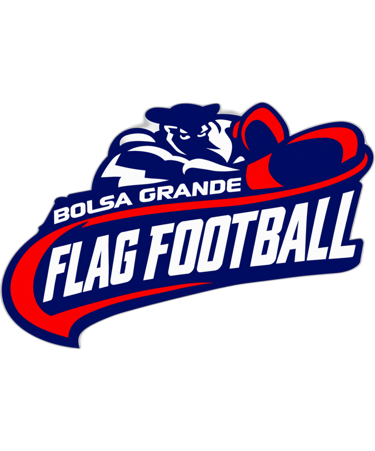 Bolsa Grande Flag Football Youth Crew Neck Sweatshirt