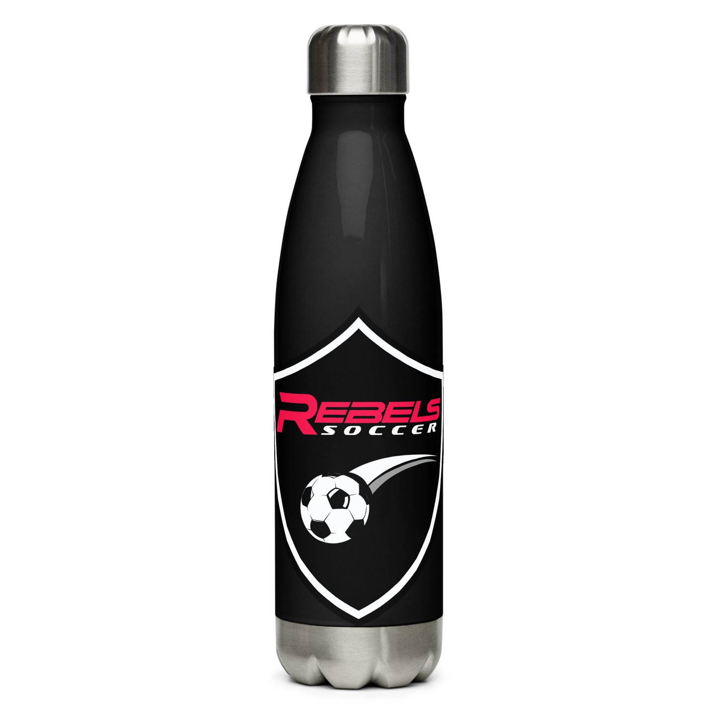 Rebels Soccer Stainless steel water bottle