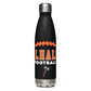 Valhalla High School Football Stainless Steel Water Bottle