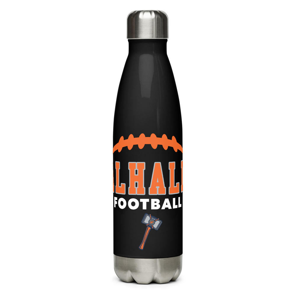 Valhalla High School Football Stainless Steel Water Bottle