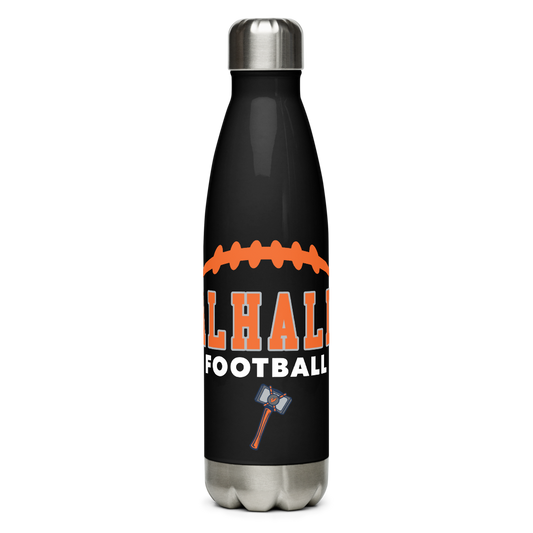 Valhalla High School Football Stainless Steel Water Bottle