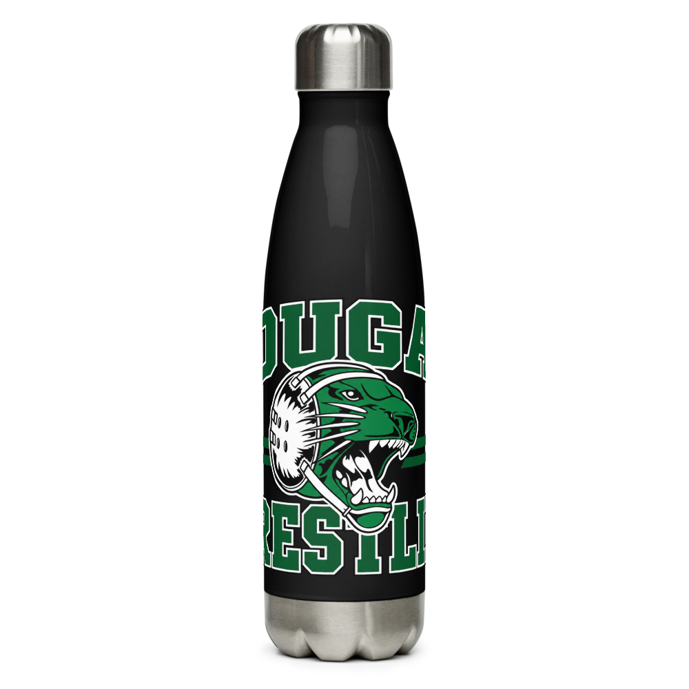 Cougar Wrestling - Stainless Steel Water Bottle