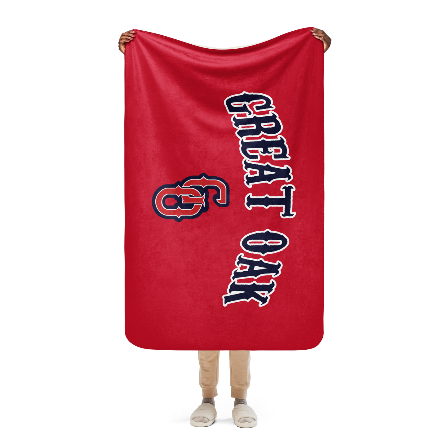 Great Oak Sherpa blanket