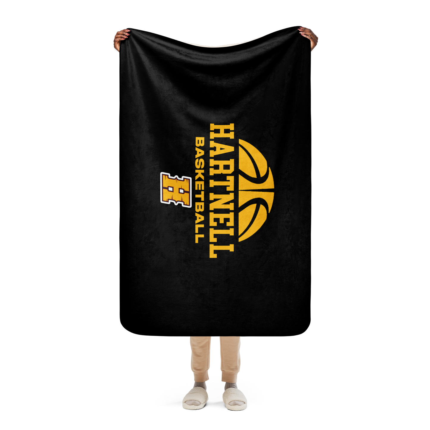 Hartnell Basketball Sherpa blanket