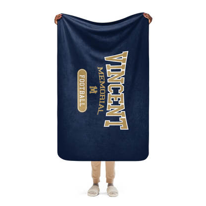 Vincent Memorial Football Sherpa blanket