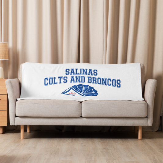 Colts & Broncos Cheer Sherpa blanket