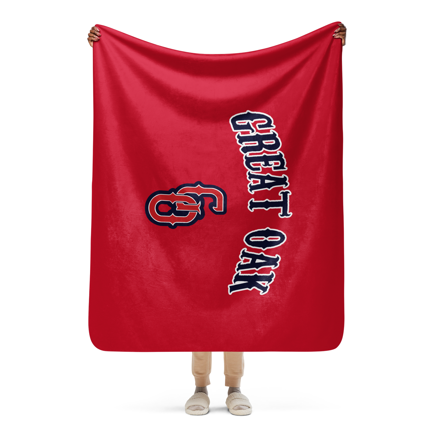 Great Oak Sherpa blanket