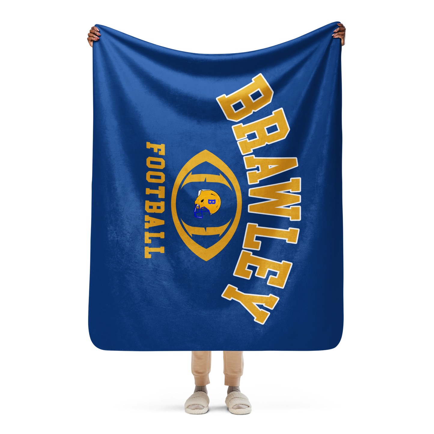 Brawley Football Sherpa blanket