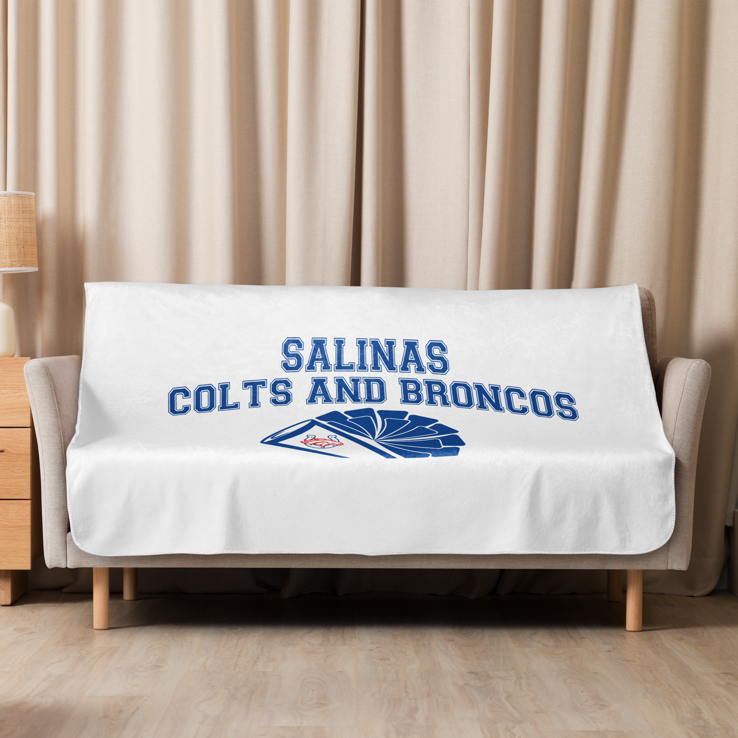 Colts & Broncos Cheer Sherpa blanket