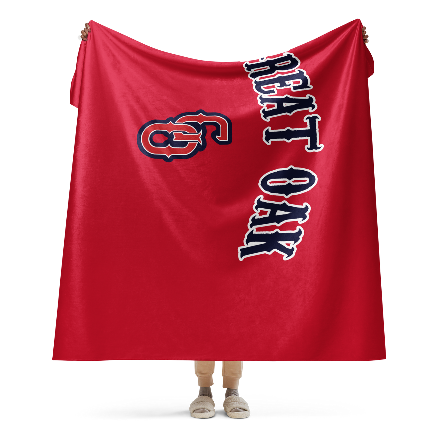 Great Oak Sherpa blanket