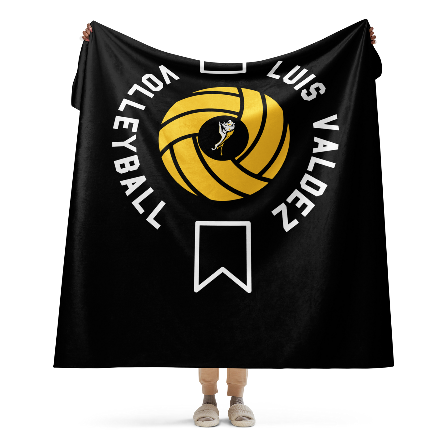 Luis Valdez Volleyball Sherpa blanket