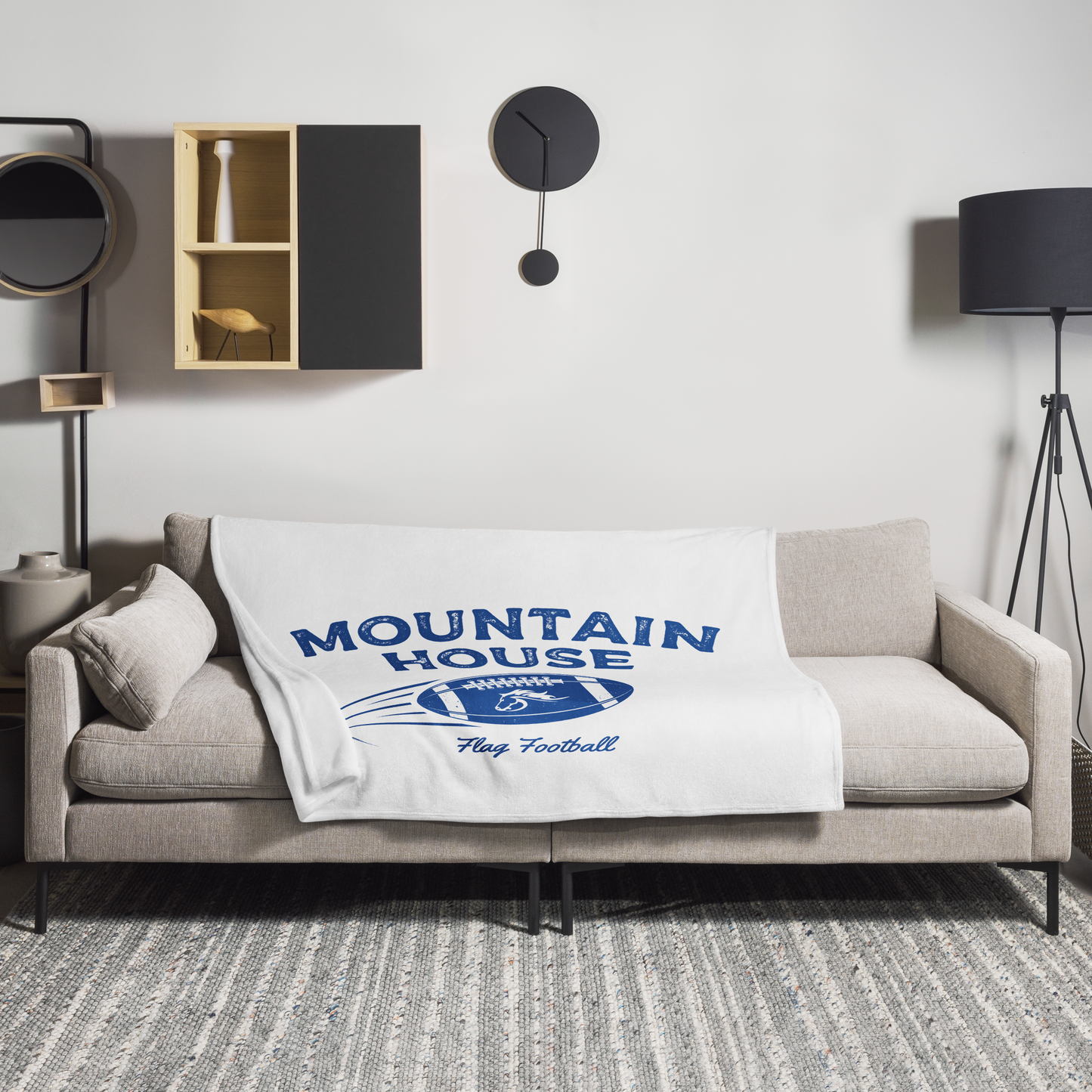 Mountain House Flag Football Throw Blanket