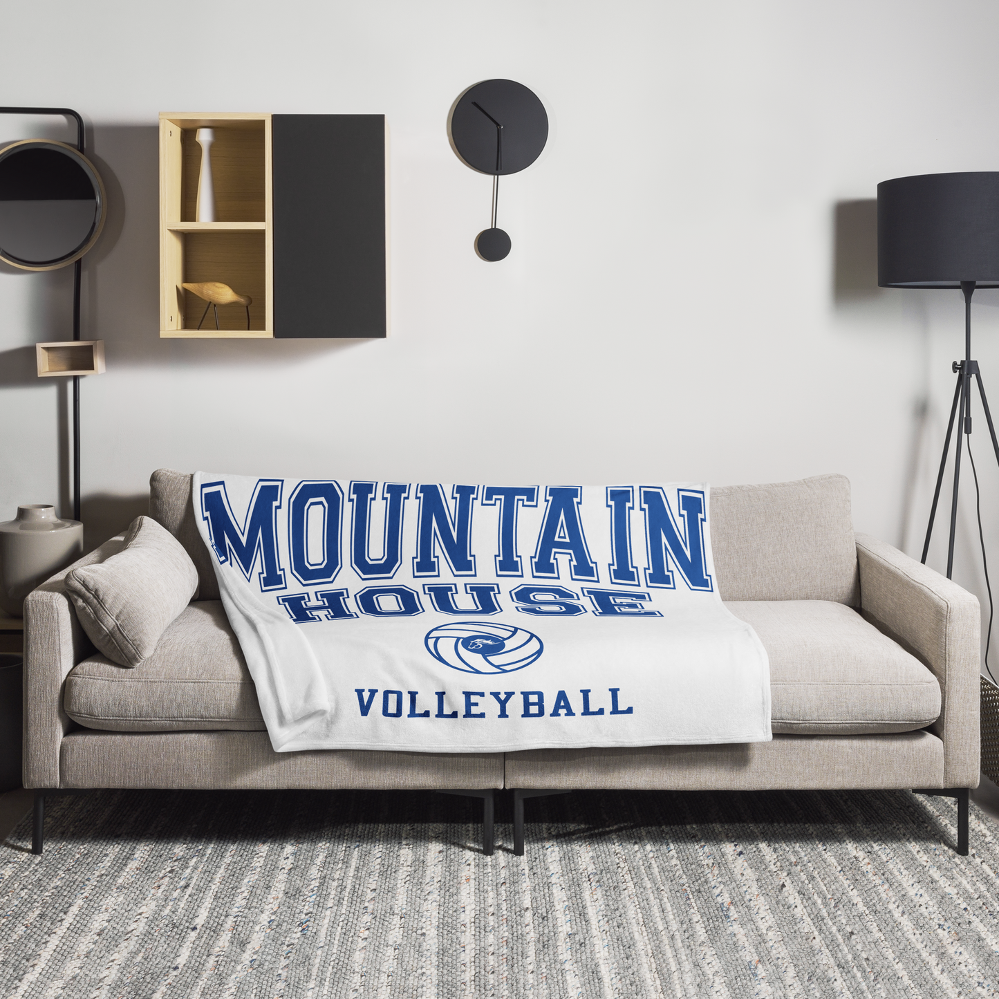 Mountain House Volleyball Throw Blanket