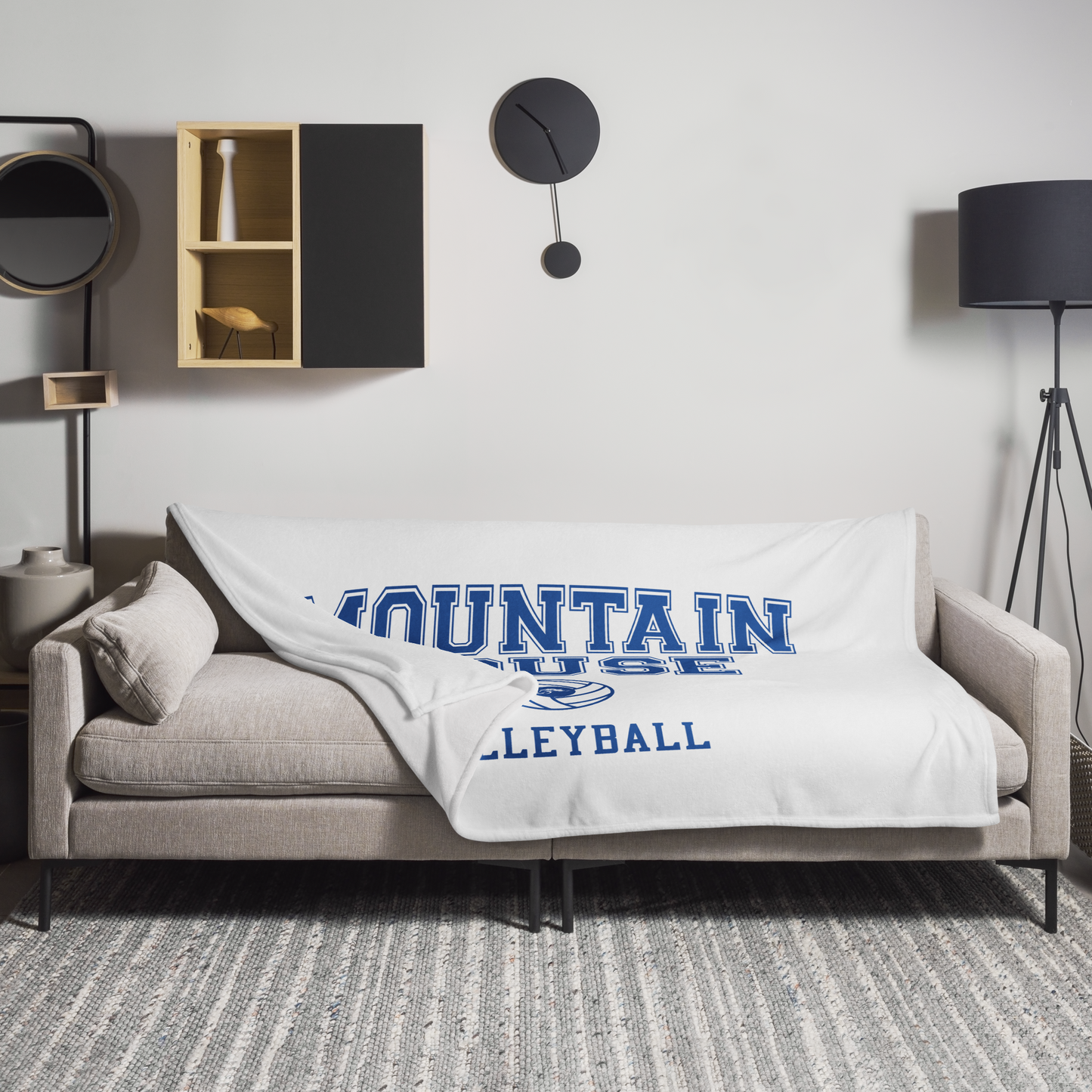 Mountain House Volleyball Throw Blanket