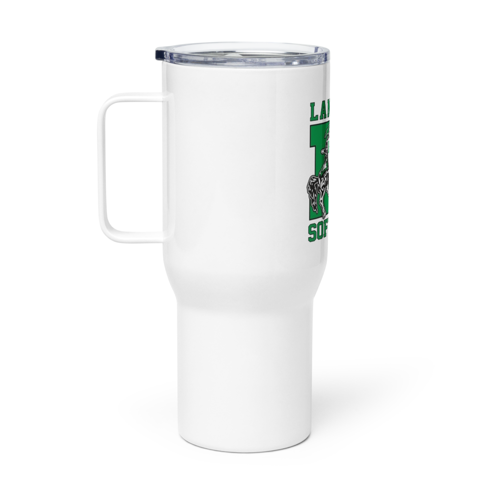 Lancers Softball Travel Mug with a Handle