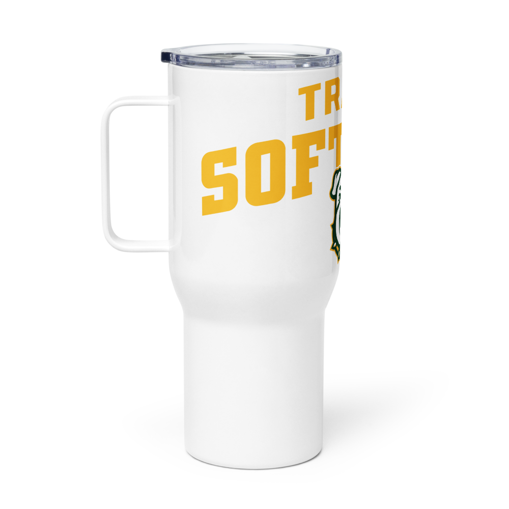 Tracy Softball New Travel Mug with a Handle