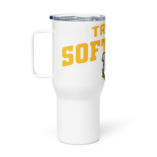 Tracy Softball New Travel Mug with a Handle