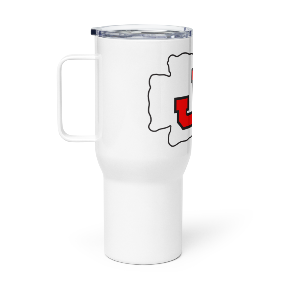 Jennings High School Travel Mug with a Handle