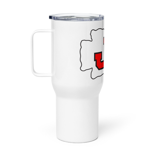 Jennings High School Travel Mug with a Handle