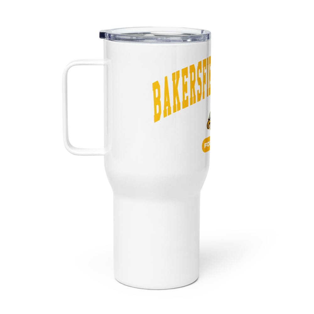 Bakersfield Christian Football Travel Mug with a Handle