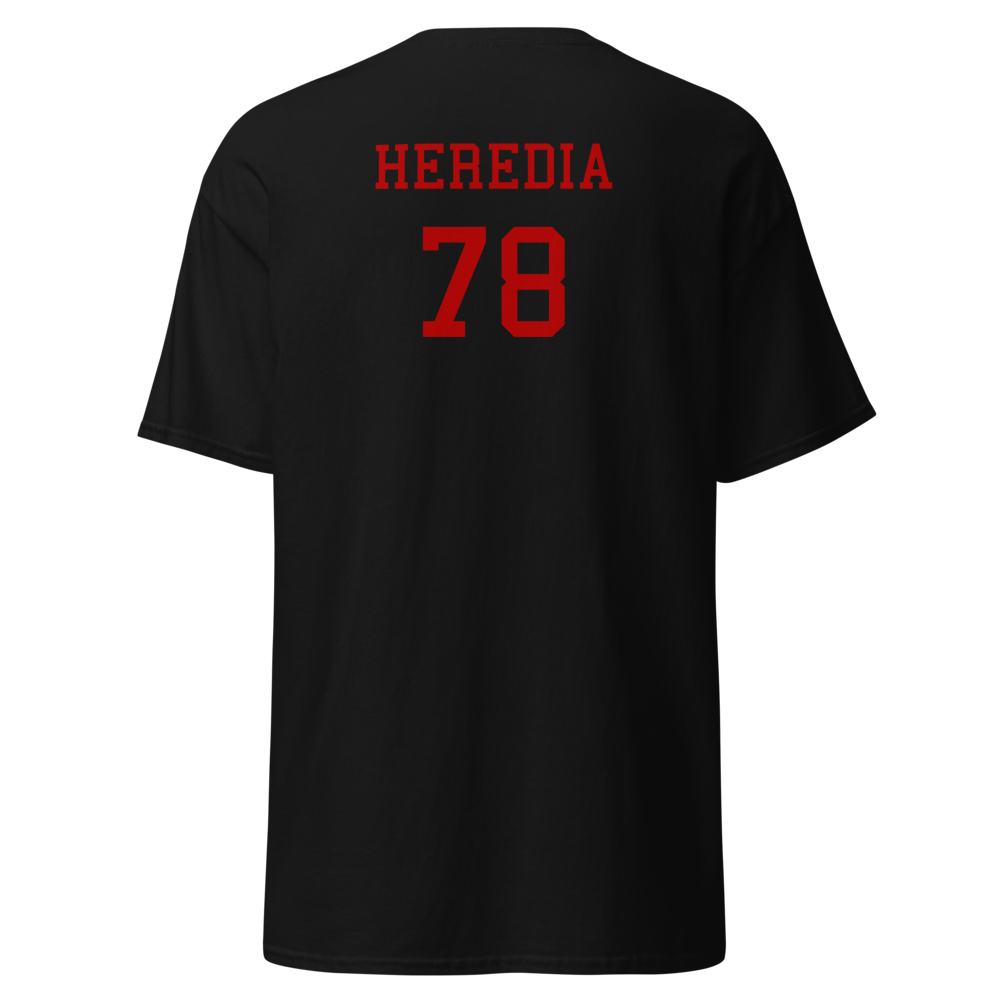 Mt. Pleasant High School Football '26 Player T-Shirt "HEREDIA"