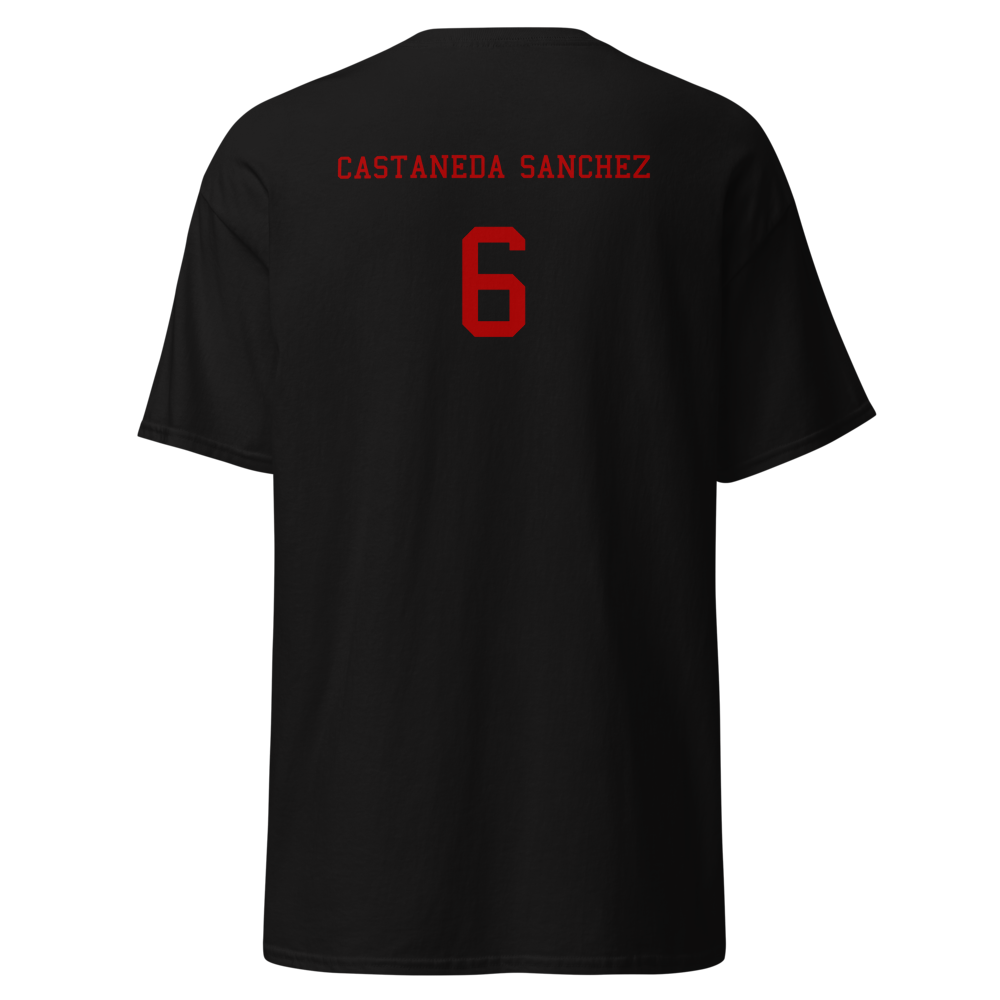 Mt. Pleasant High School Volleyball '26 Player T-Shirt "CASTANEDA SANCHEZ"