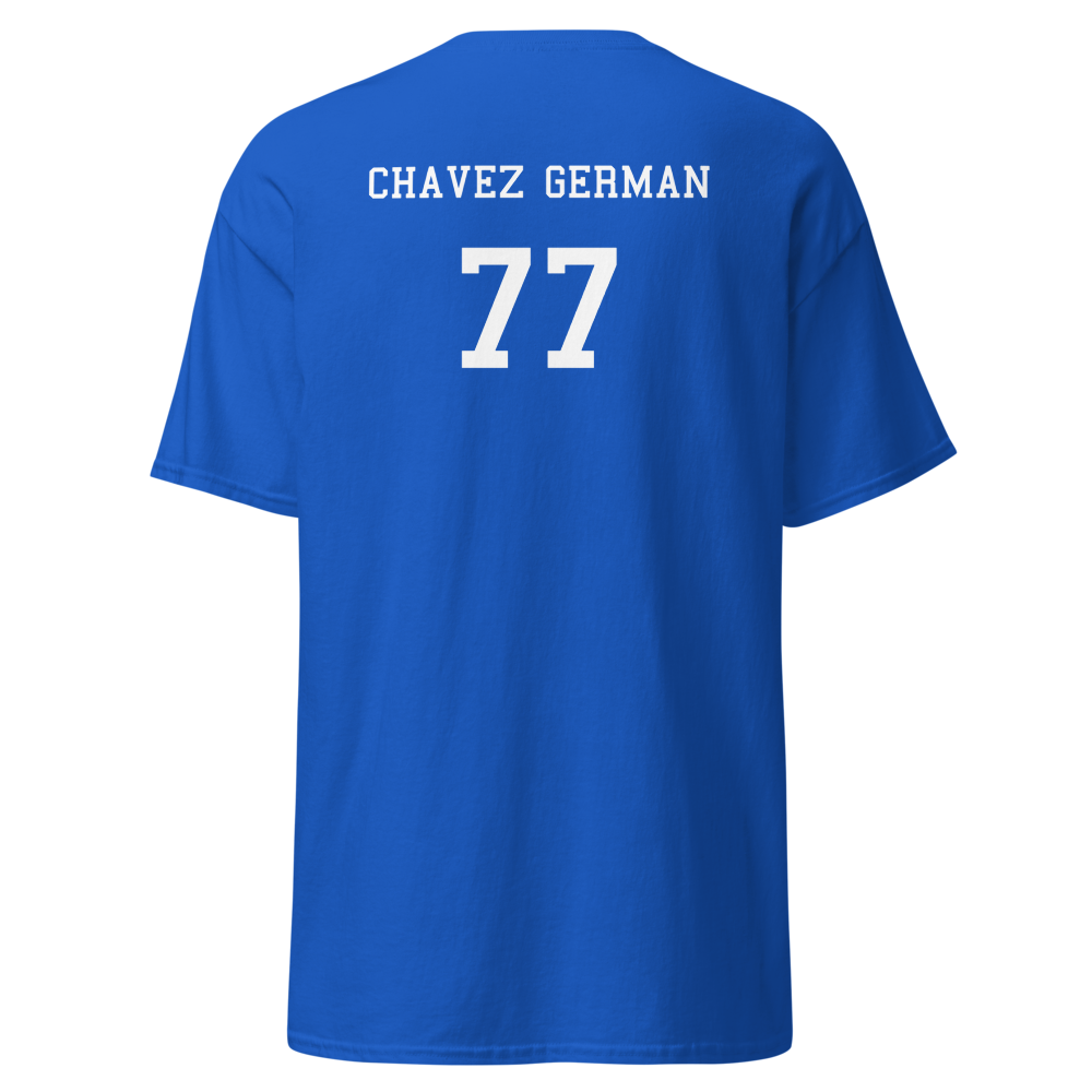 Mountain House Football '26 Player T-Shirt "CHAVEZ GERMAN"