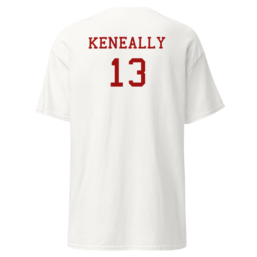 Monte Vista Varsity Cheer (Spring Valley) Home Page Player T-Shirt "KENEALLY"