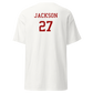 Monte Vista Varsity Cheer (Spring Valley) Home Page Player T-Shirt "JACKSON"