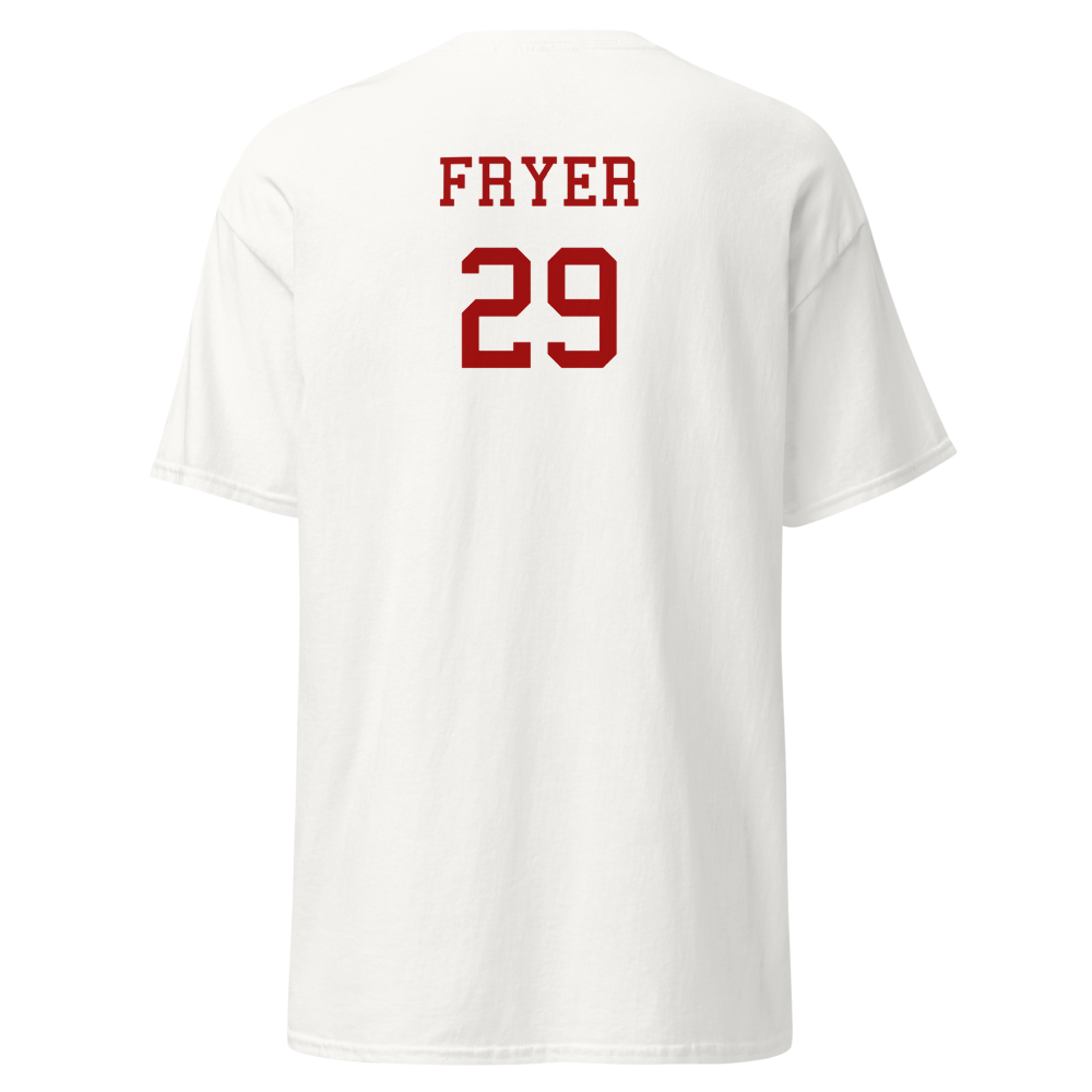 Monte Vista Varsity Cheer (Spring Valley) Home Page Player T-Shirt "FRYER"