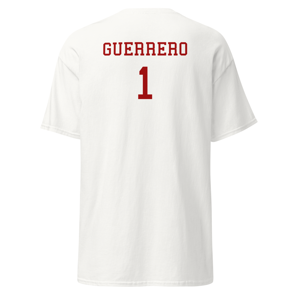 Monte Vista Varsity Cheer (Spring Valley) Home Page Player T-Shirt "GUERRERO"