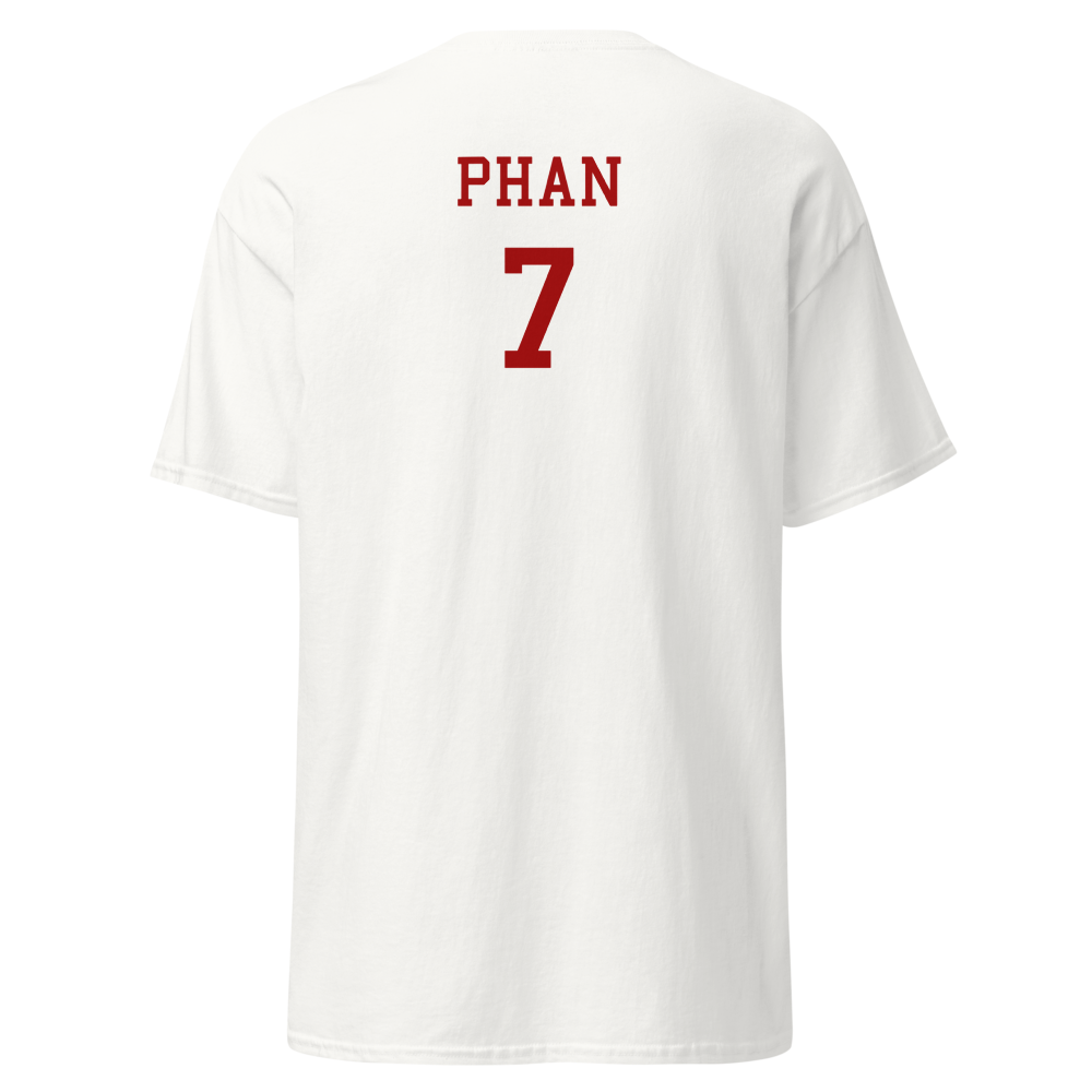 Monte Vista Varsity Cheer (Spring Valley) Home Page Player T-Shirt "PHAN"