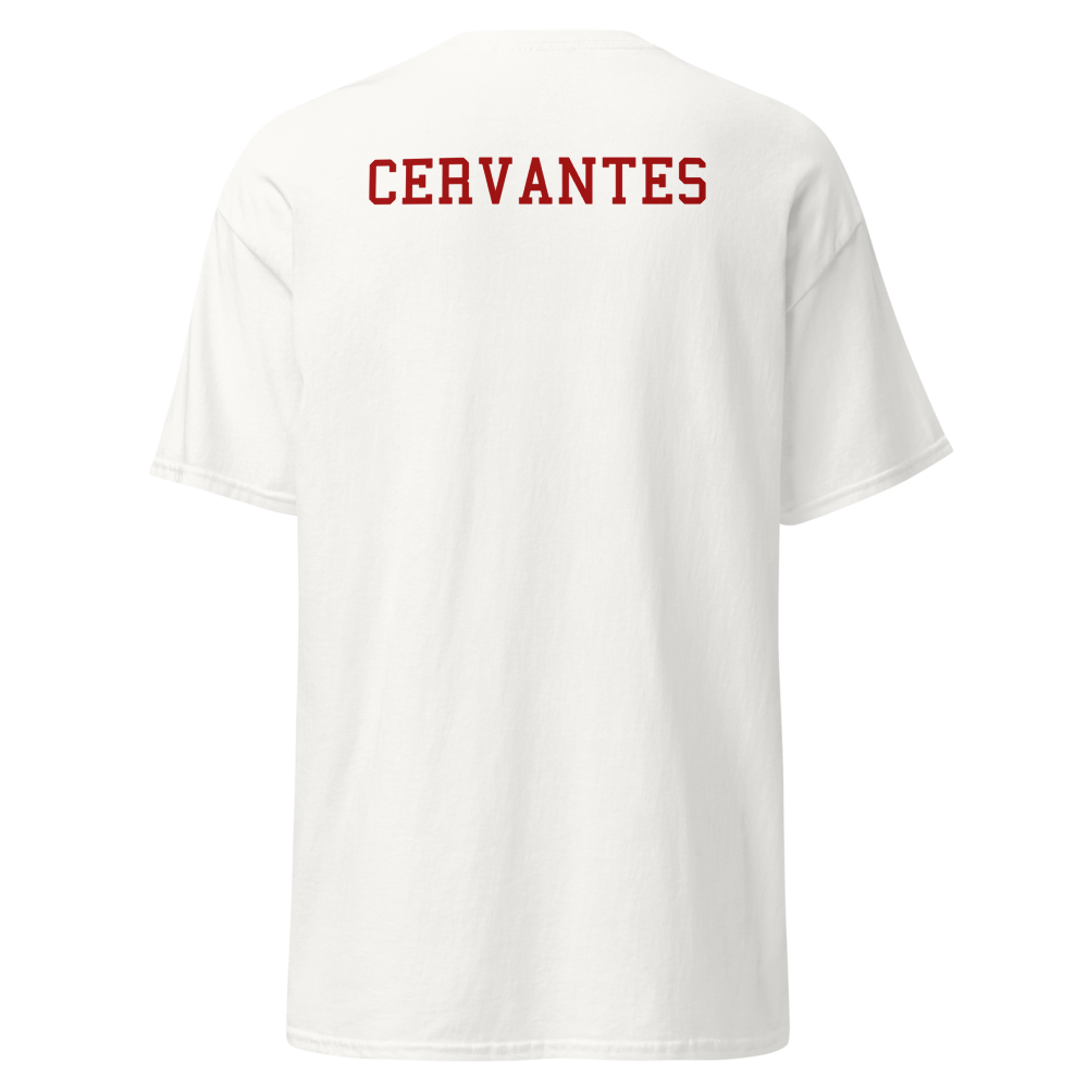 Monte Vista Varsity Cheer (Spring Valley) Home Page Player T-Shirt "CERVANTES"