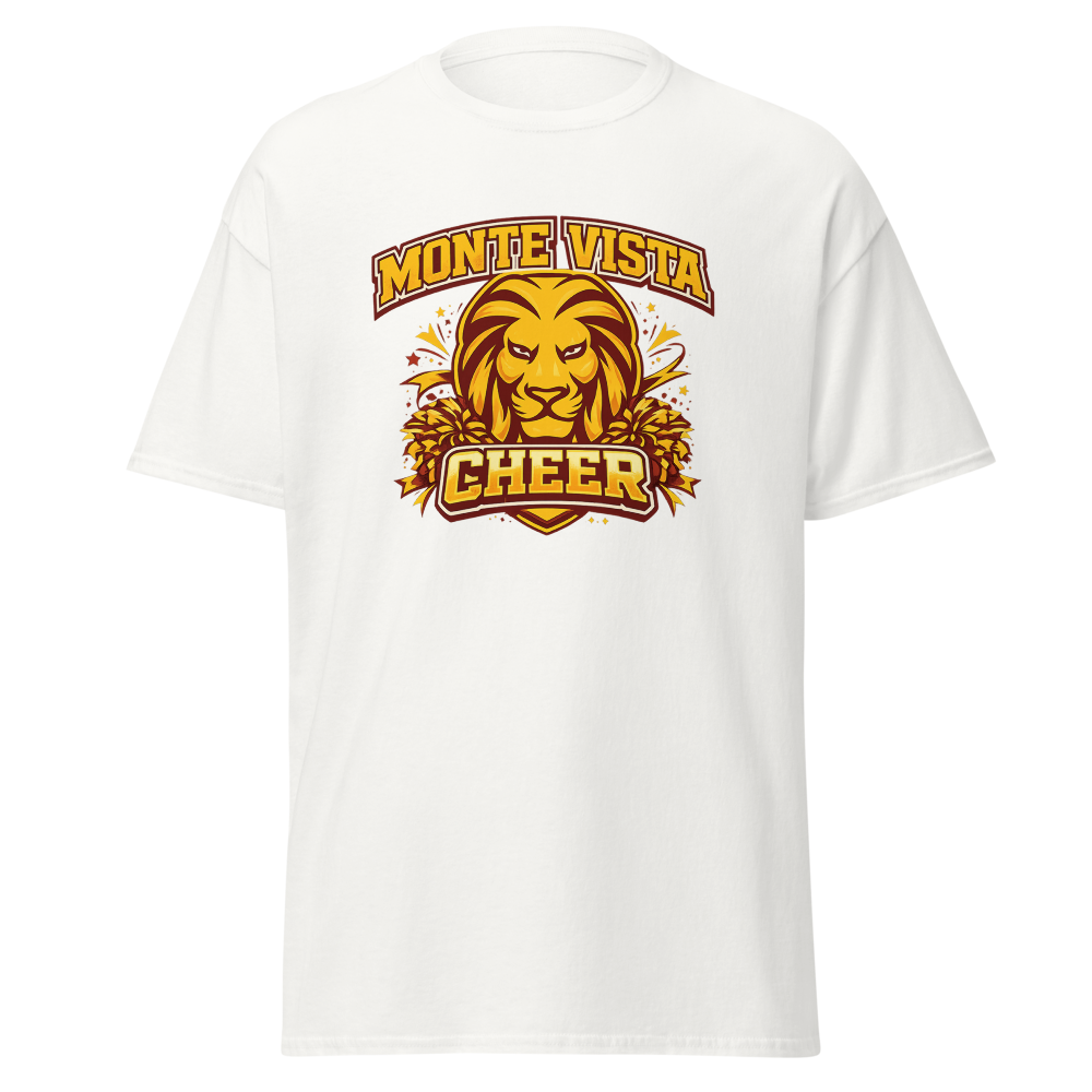 Monte Vista Varsity Cheer (Spring Valley) Home Page Player T-Shirt "Made"