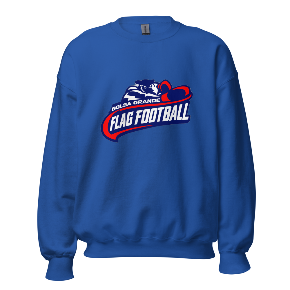 Bolsa Grande Flag Football Unisex Crew Neck Sweatshirt