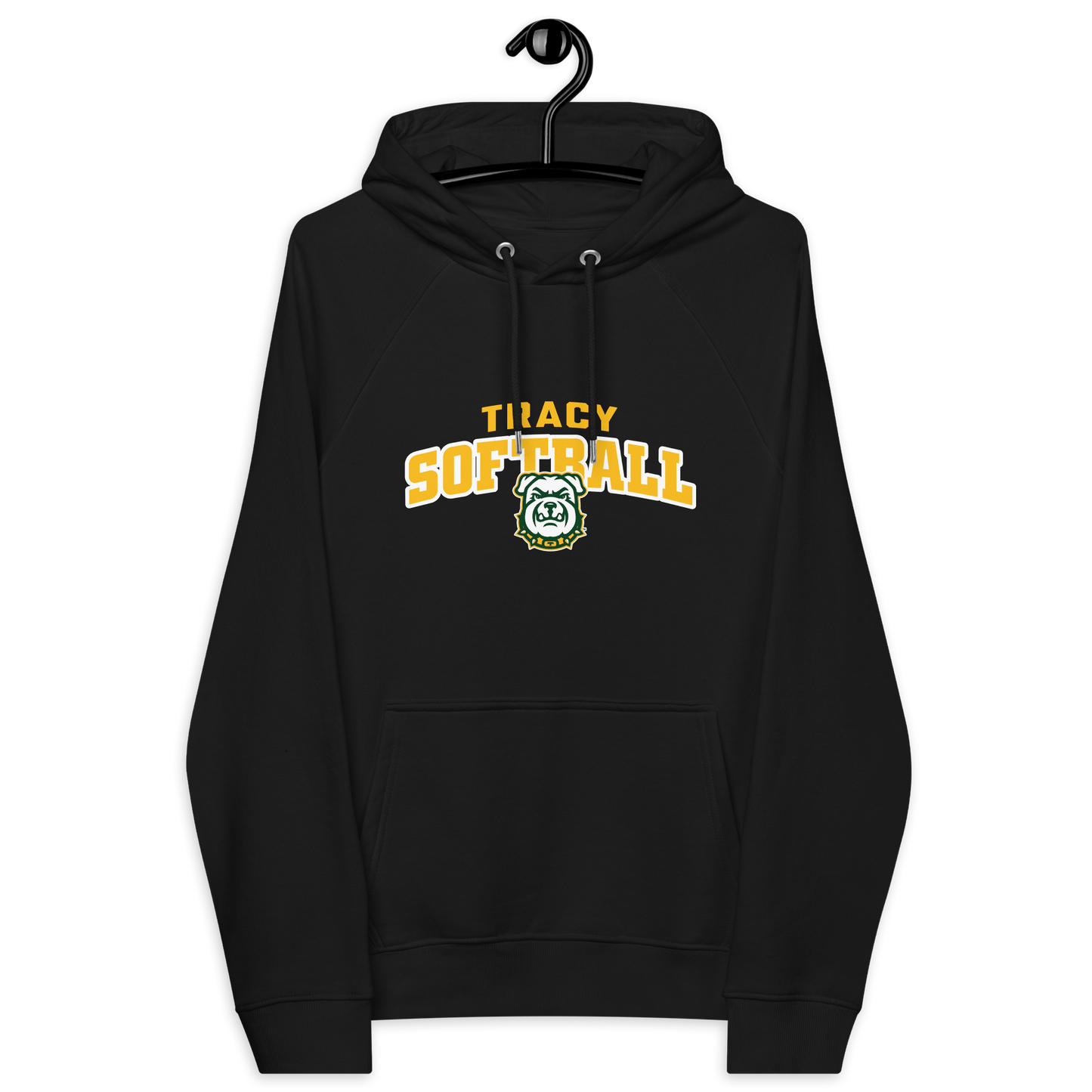 Tracy Softball Unisex eco raglan hoodie