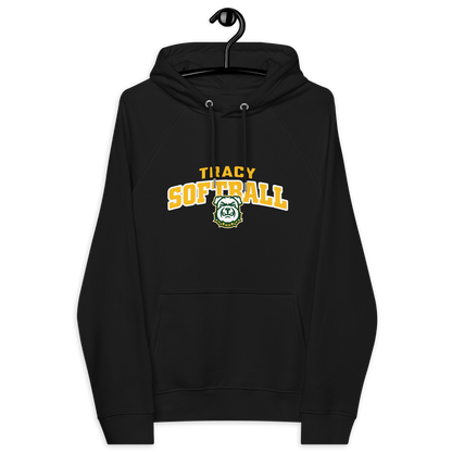 Tracy Softball Unisex eco raglan hoodie